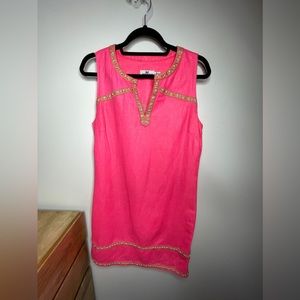Vineyard Vine Shimmer Linen Sleeveless Tunic, Size 2